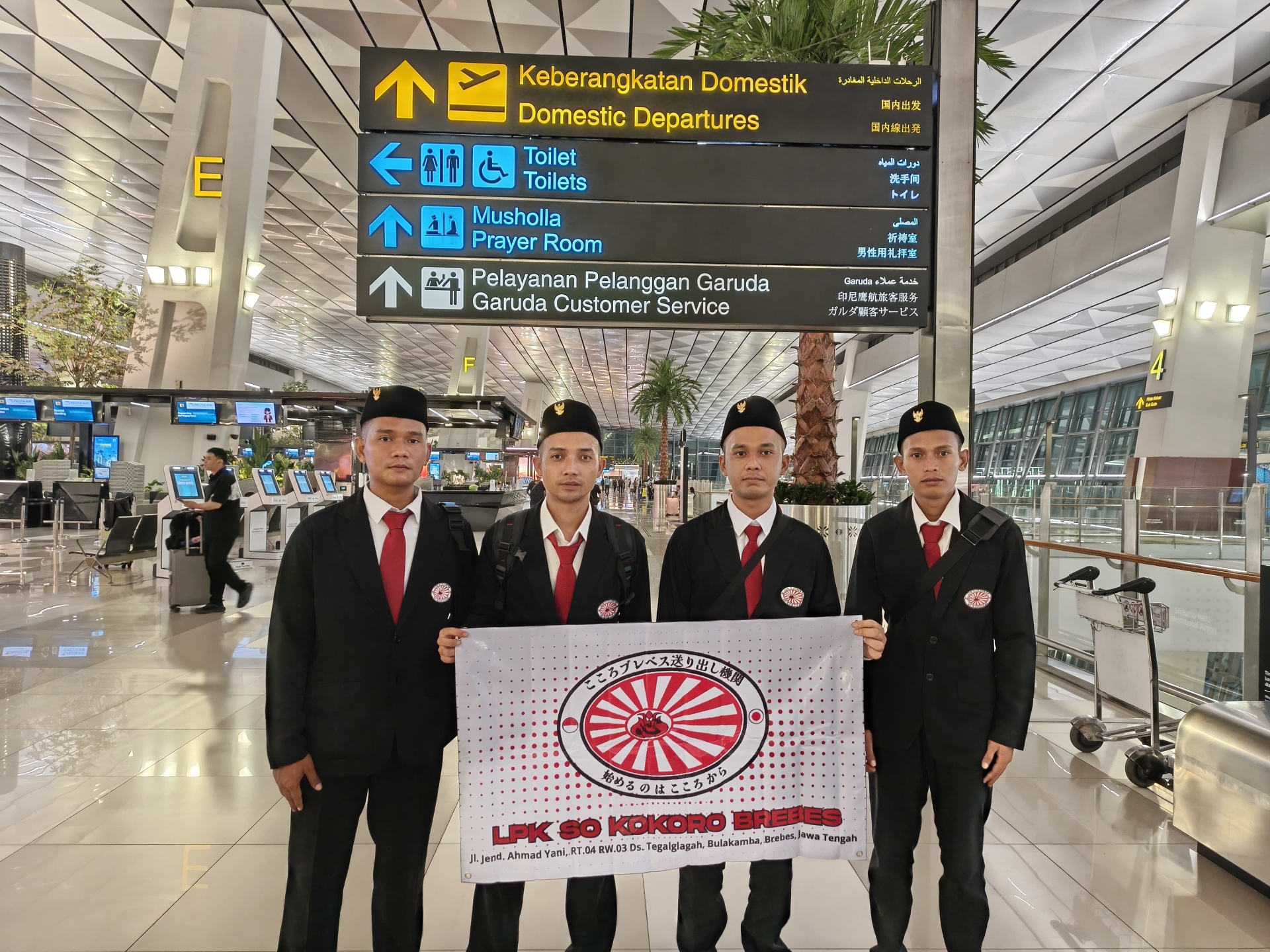 Tim peserta LPK SO KOKORO BREBES siap berangkat ke Jepang